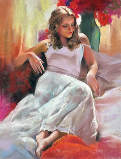 Pensitivo by Domingo - Original Drawing, Paper on Board